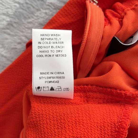 VICI Women Strapless Pocketed Wide Leg Jumpsuit Size Small Orange 2 - 0080 - Picture 3 of 10